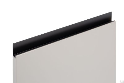 Uchwyt meblowy krawędziowy Jey 397 Aluminiowy Czarny