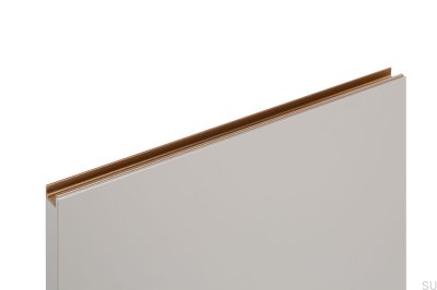 Uchwyt meblowy krawędziowy Jey2 297 Aluminiowy Złoty Cava