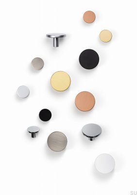 Gałka meblowa Como Big Metalowa czarna