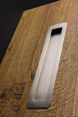 Uchwyt meblowy wpuszczany Low ST 192 Nikiel Szczotkowany