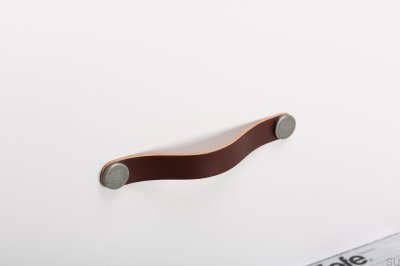 Uchwyt meblowy Flexa 160 Skórzany Brązowy z Cyną