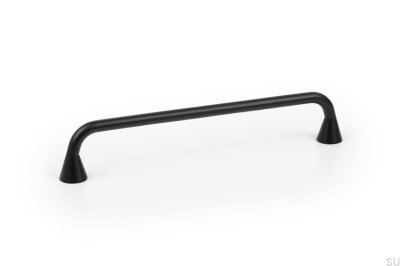 Uchwyt meblowy podłużny Bella 160 Metalowy czarny matowy