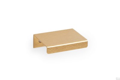 Uchwyt meblowy krawędziowy Way 32 Aluminiowy Złoty Szczotkowany