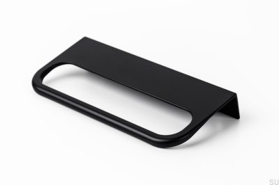 Uchwyt meblowy krawędziowy Rim Metalowy Czarny Mat