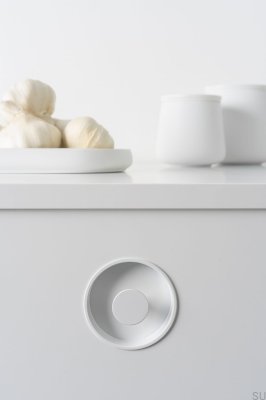 Uchwyt meblowy wpuszczany Dipo Biały Mat