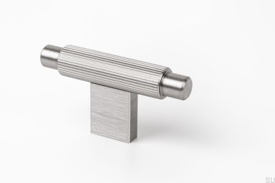 Gałka meblowa T-Bar Arpa Aluminiowa Srebrna Szczotkowana
