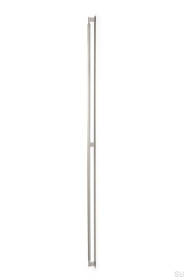 Uchwyt meblowy podłużny z podkładką Arpa Plate 1178 Aluminiowy Srebrny Szczotkowany