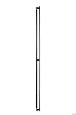 Uchwyt meblowy podłużny z podkładką Arpa Plate 1178 Aluminiowy Czarny Szczotkowany