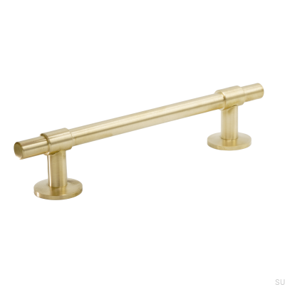 Uchwyt meblowy podłużny Uniform 128 Mosiężny Szczotkowany Nielakierowany