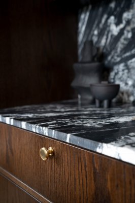 Gałka meblowa Uno Mosiężna 