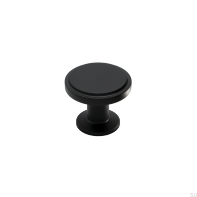 Gałka meblowa Uno Metalowa Czarna Matowa