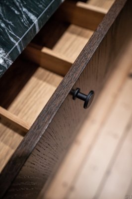 Gałka meblowa Uno Metalowa Czarna Matowa