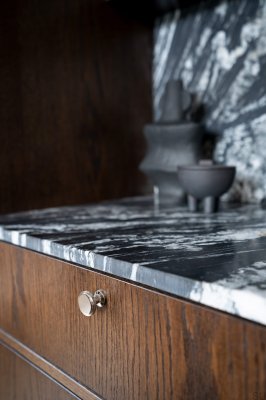 Gałka meblowa Uno Mosiężna Niklowana