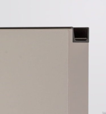 Uchwyt meblowy krawędziowy Jey2 3000 Aluminiowy Czarny Mat