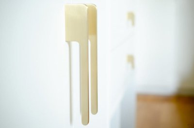 Uchwyt meblowy Soft Cut 200 Złoty Mosiężny Szczotkowany Nielakierowany