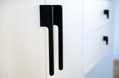 Uchwyt meblowy Soft Cut 200 Aluminiowy Czarny 