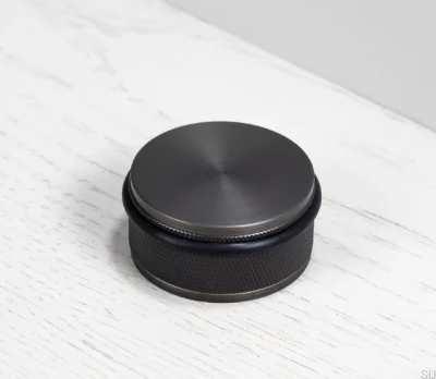 Stoper drzwiowy podłogowy Cross Mosiężny Palony Brąz