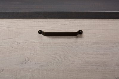 Uchwyt meblowy podłużny Button 160 Metalowy Czarny Mat