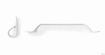 Uchwyt meblowy podłużny Belt 160 Metalowy Biały Mat