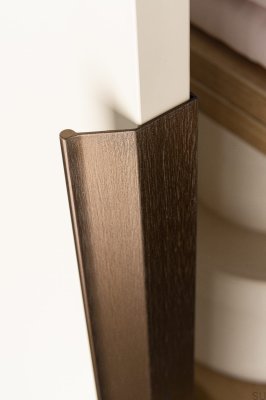 Uchwyt meblowy krawędziowy Wing 256 Aluminiowy Antyczny Brąz