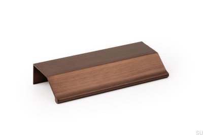 Uchwyt meblowy krawędziowy Wing 64 Aluminiowy Antyczny Brąz