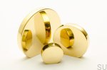 Gałki meblowe Globe mosiężne polerowane