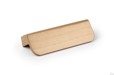 Uchwyt meblowy podłużny Flapp 32 Aluminiowy Złoty Szczotkowany Cava