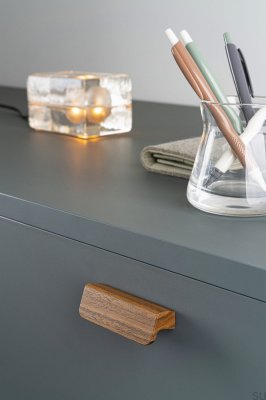 Uchwyt meblowy podłużny Flapp 32 Drewniany Orzech Włoski