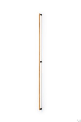 Uchwyt meblowy podłużny Eto 992 Drewniany Dębowy z Szarym Aluminium