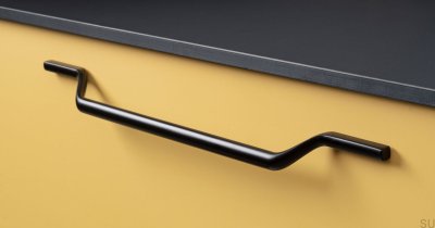 Uchwyt meblowy podłużny Valley 256 Metalowy Czarny Mat