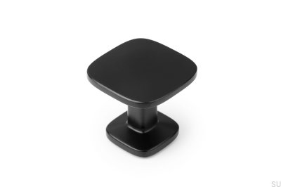 Gałka meblowa Quart Big Metalowa Czarna Matowa