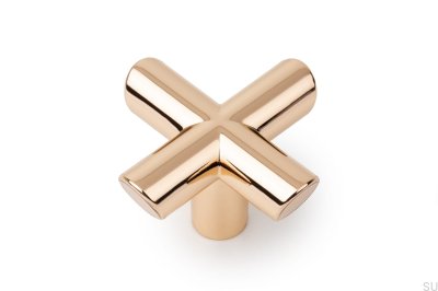 Gałka meblowa Equis Złota Polerowana