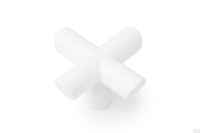 Gałka meblowa Equis Metalowa Biała Matowa