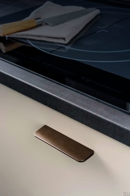 Uchwyt meblowy podłużny Peak 64 Aluminiowy Metaliczny Brązowy