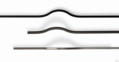 Uchwyt meblowy podłużny Brave 1120 Aluminiowy Metaliczny Szary