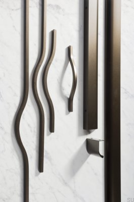 Uchwyt meblowy podłużny Brave 128 Aluminiowy Metaliczny Brązowy