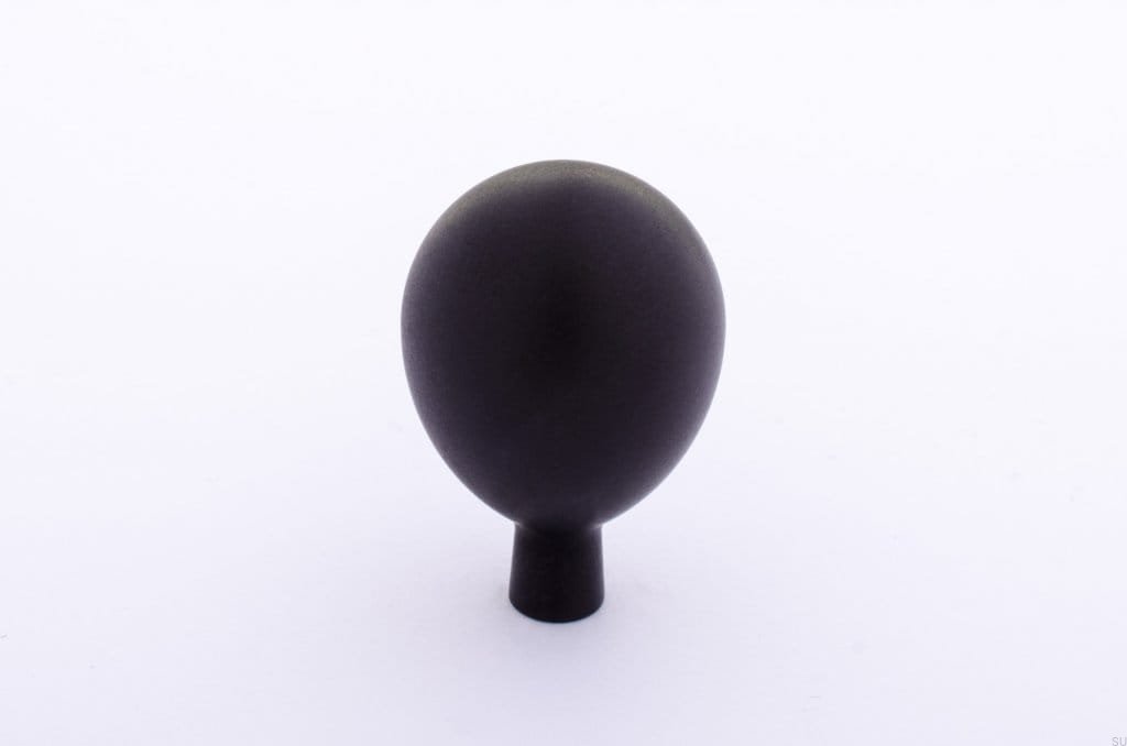 Gałka meblowa Drop czarna aluminiowa