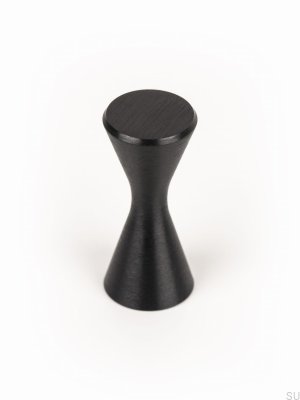 Gałka meblowa Diabolo Aluminiowa Czarna Szczotkowana