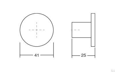 Wieszak ścienny Como Big Metalowy Czarny Eco