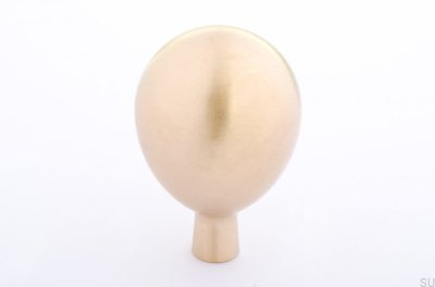 Gałka meblowa Drop 28 Mosiężna Szczotkowana Nielakierowana