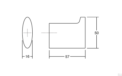 Wieszak ścienny Takk Chrom Polerowany Eco