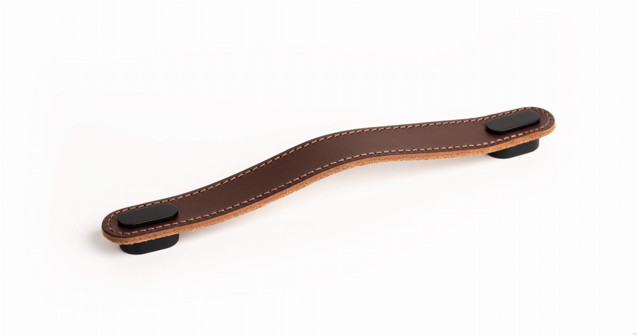 0507160P36M2--OBLONG - 22x197mm brown leather+matt black hdle-Viefe-Skandynawskie-Uchwyty.jpg