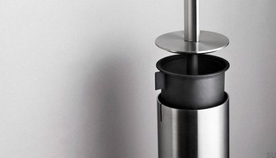 Szczotka toaletowa podłogowa 7040 Stal Szczotkowana