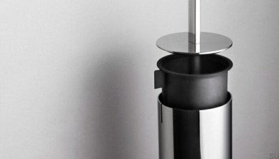 Szczotka toaletowa podłogowa 7041 Ręcznie Polerowana Stal