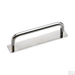 Zdjęcie przedstawia uchwyt meblowy podłużny z podstawą z serii  Royal Deluxe od Beslag Design