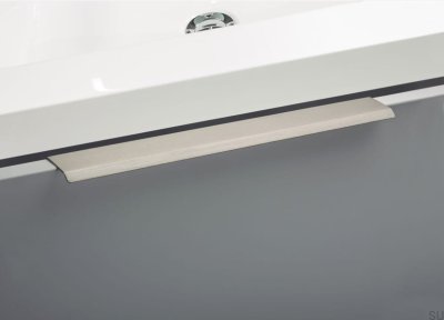 Uchwyt meblowy krawędziowy Curve 128  Anodowany Mat