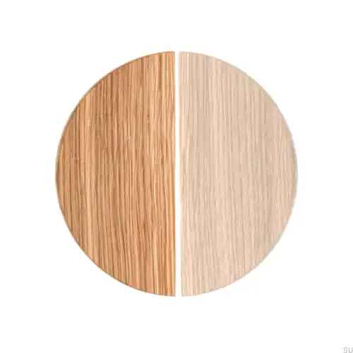 Uchwyt meblowy Basic Półokrągły 40 Drewniany Dębowy - Olej Bezbarwny Półmat.webp