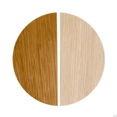 Uchwyt meblowy Basic Półokrągły 43 Drewniany Dębowy - Olej Bezbarwny Półmat