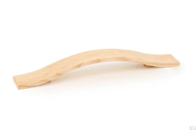 Uchwyt meblowy podłużny Calin 160 Drewniany Nielakierowany