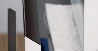 Uchwyt meblowy krawędziowy Steep 3000 Aluminiowy Czarny Mat